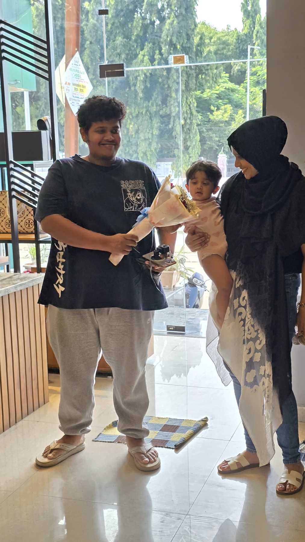 A family moment inside the POSH store